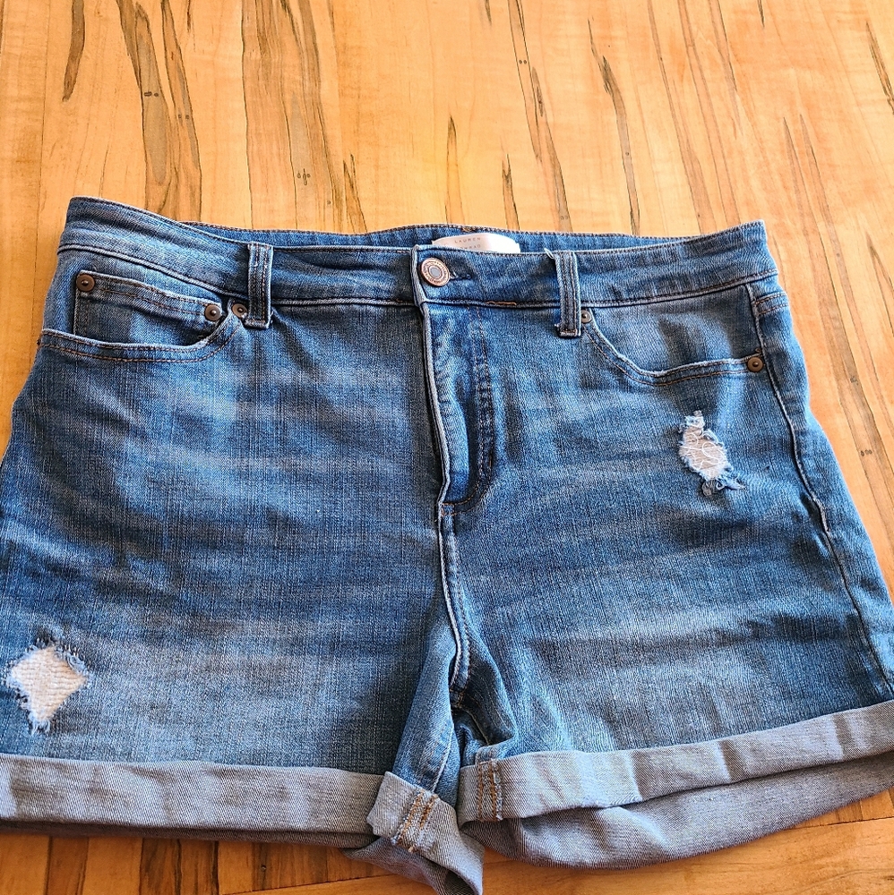 Lauren Conrad High Waisted Denim Shorts